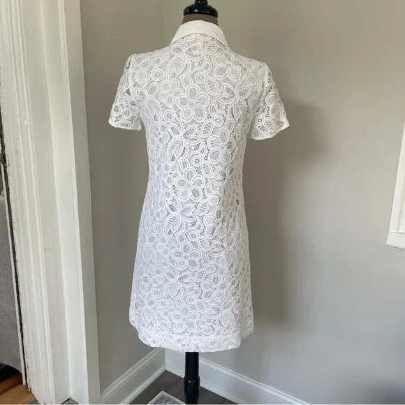 Lilly Pulitzer Nelle Lace Button-Down Dress size 4 NWT - Picture 4 of 11